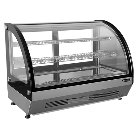 CGCM-CT-3526 36″ Curved Glass Countertop Display Case LED interior lighting