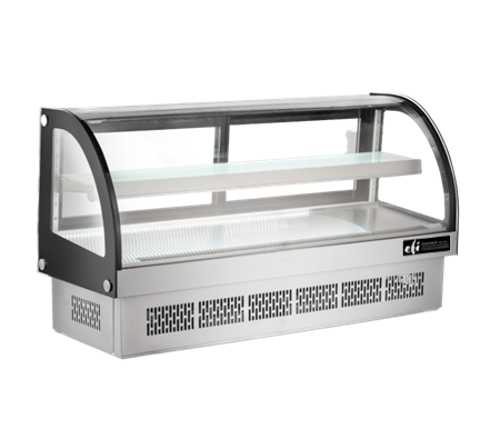 EFI CGCM-CT-6033 Countertop Curved Glass Display Cases