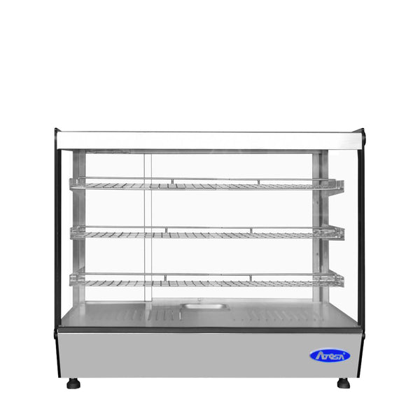 Atosa CHDS-53 — Countertop Heated Square Display Case (5.3 cu ft)