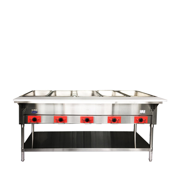 Atosa CSTEB-5C — 5 Open Well Electric Steam Table - Continental Restaurant Equipment