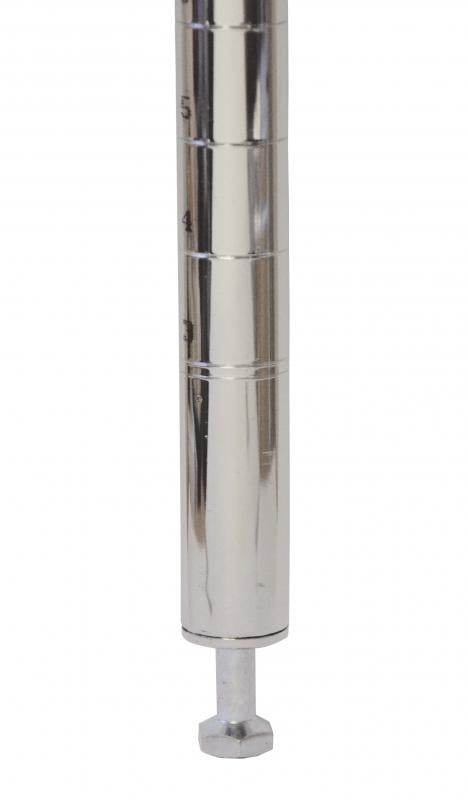 34-inch chrome post with leveler item: 20092