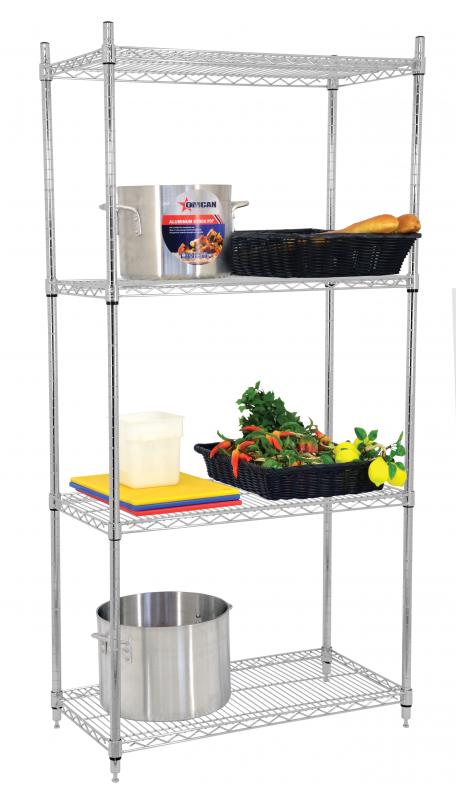 24″ x 60″ x 72″ chrome shelving kit item: 45169