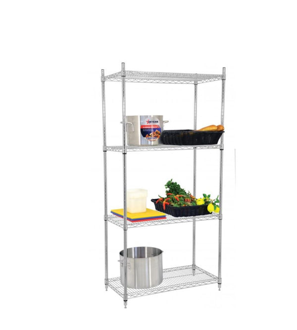 24″ x 48″ x 72″ chrome shelving kit item: 45168