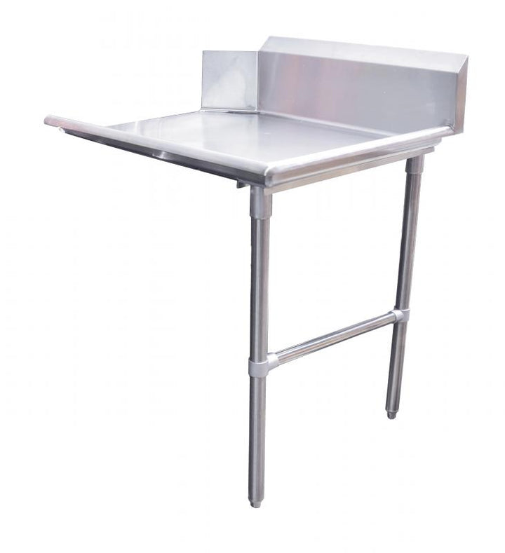 48-inch stainless steel clean dish table – right side item: 28477 - Continental Restaurant Equipment