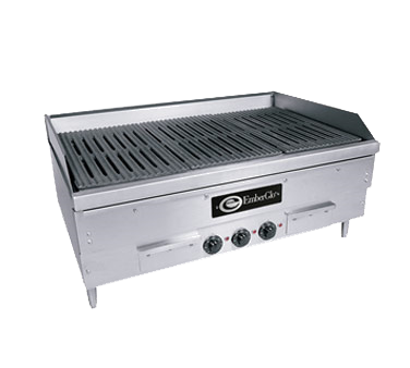 EmberGlo Electric Char-Broiler E2436 Raised Cast Iron Ribs