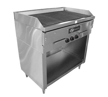 EmberGlo Electric Char-Broiler E2436F Floor Model Raised Cast Iron Ribs