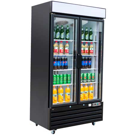F2-35GD Glass Door Merchandiser Freezer - 2 Doors