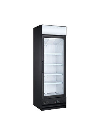 EFI C1-25GDVCX X-LINE 25" Glass Single Door Black Cooler