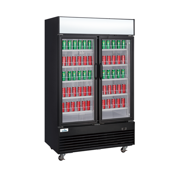 Glacier Double Hinge Doors Merchandiser GM-41R - Continental Restaurant Equipment