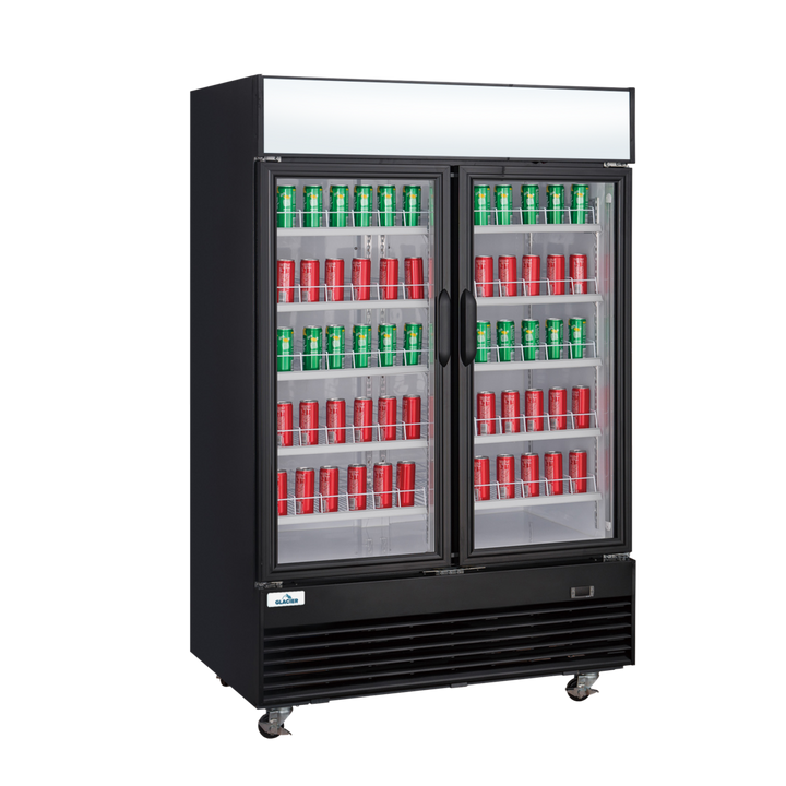 Glacier Double Hinge Doors Merchandiser GM-48R - Continental Restaurant Equipment