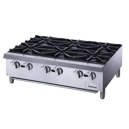 Inferno 36" (6) Open Burner Hot Plate 