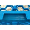 RP14 - OptiClean™ All-Purpose Peg Dish Rack 2.5" Pegs - Carlisle Blue - Continental Restaurant Equipment