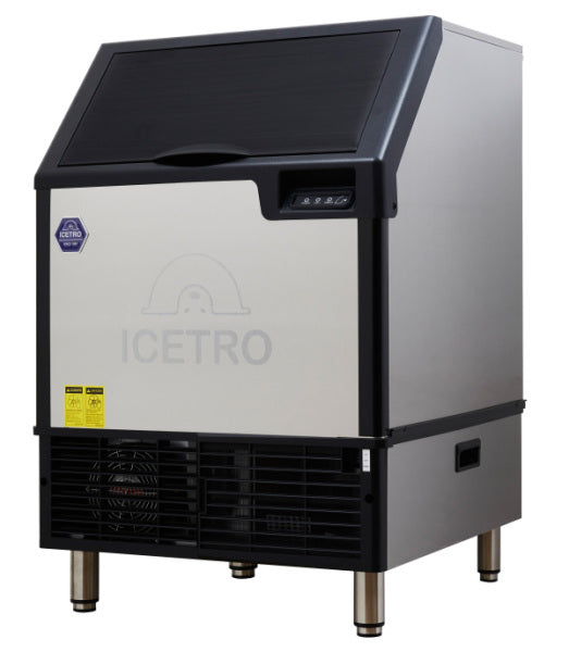 UNDERCOUNTER ICE MACHINE, HALF CUBE, AIR-COOLED, 220 LBS., 77 LBS. STORAGE