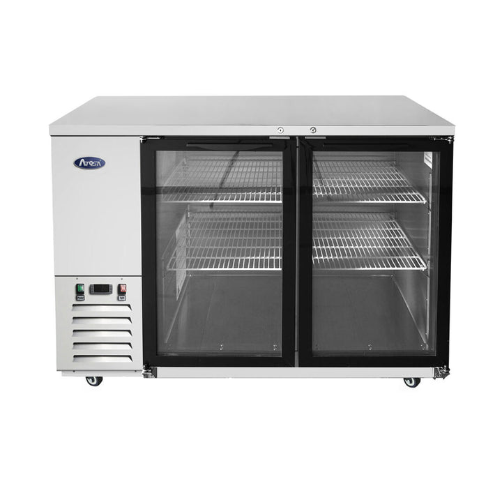 Atosa MBB69G - 69" Glass Door Back Bar Refrigerator - Continental Restaurant Equipment