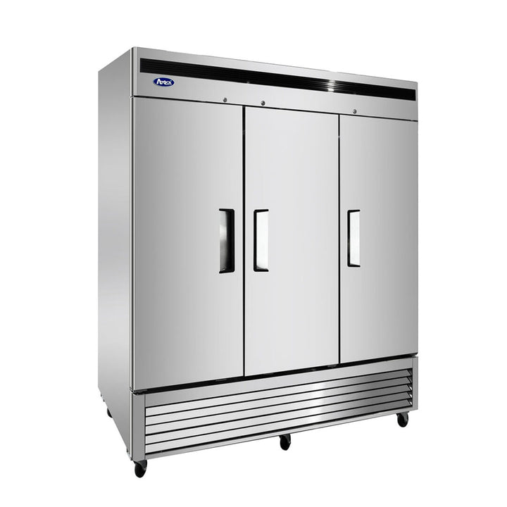 Atosa MBF8504 - 82" Reach In Freezer - 3 Door - Bottom Mount Compressor - Continental Restaurant Equipment