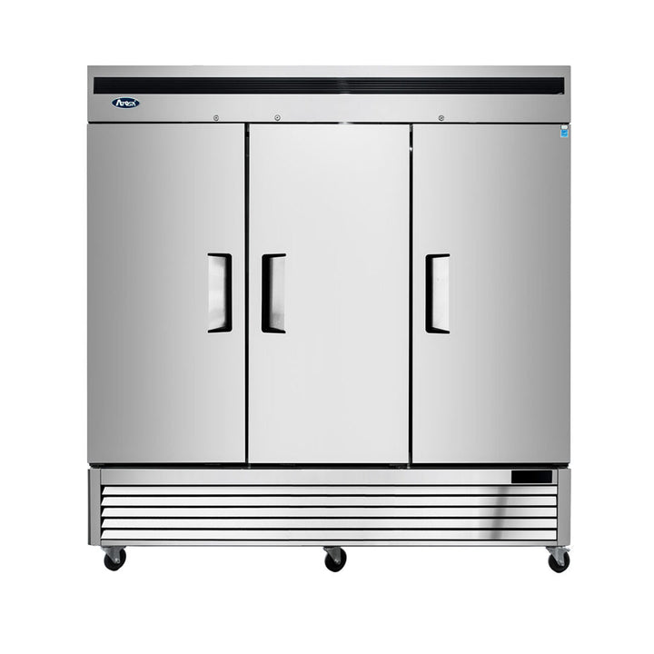 Atosa MBF8504 - 82" Reach In Freezer - 3 Door - Bottom Mount Compressor - Continental Restaurant Equipment