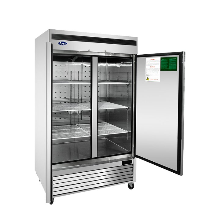 Atosa MBF8507 - 54" Reach In Refrigerator - 2 Door - Bottom Mount Compressor - Continental Restaurant Equipment