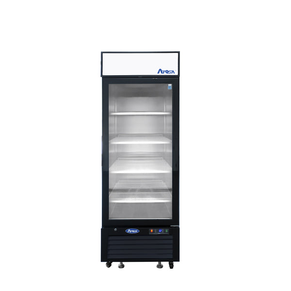 Atosa MCF8720GR - 27" Glass Door Freezer - One Section - Black Exterior