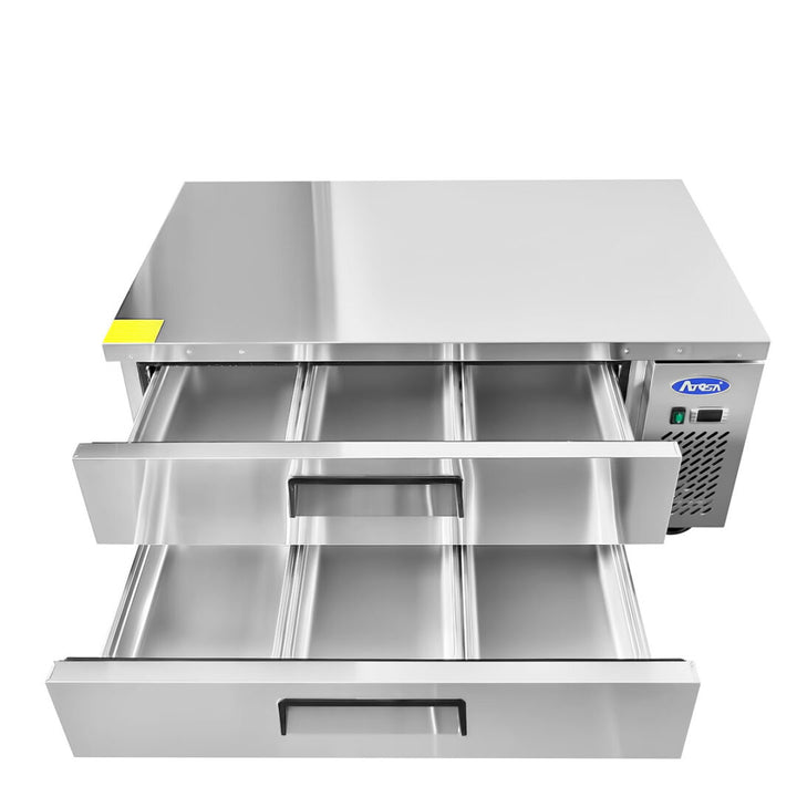 Atosa MGF8450GR - 48" 2 Drawer Chef Base Refrigerator - Continental Restaurant Equipment