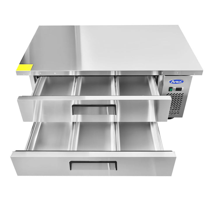Atosa MGF8451GR - 52" 2 Drawer Chef Base Refrigerator - Continental Restaurant Equipment