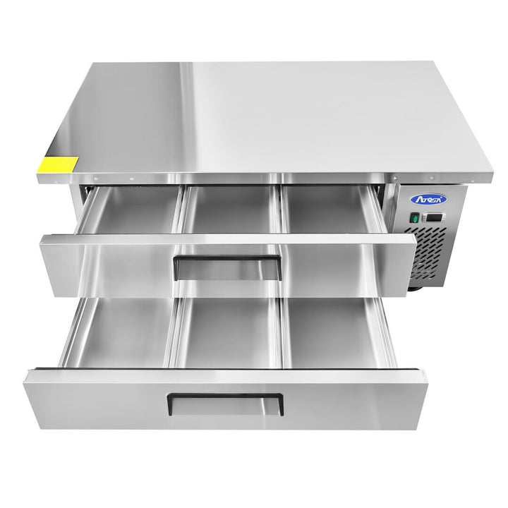 Atosa MGF8452GR - 60" 2 Drawer Chef Base Refrigerator - Continental Restaurant Equipment