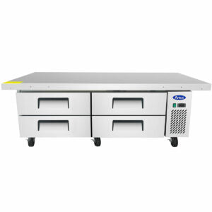 Atosa MGF8454GR - 76" 4 Drawer Chef Base Refrigerator - Continental Restaurant Equipment