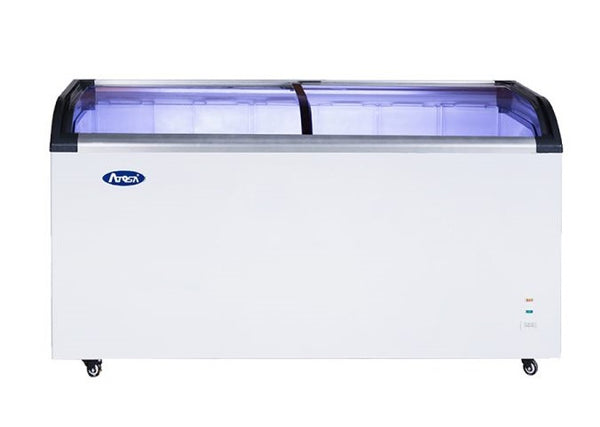 MMF9113 — Curved Glass Top Chest Freezer (12 cu ft)