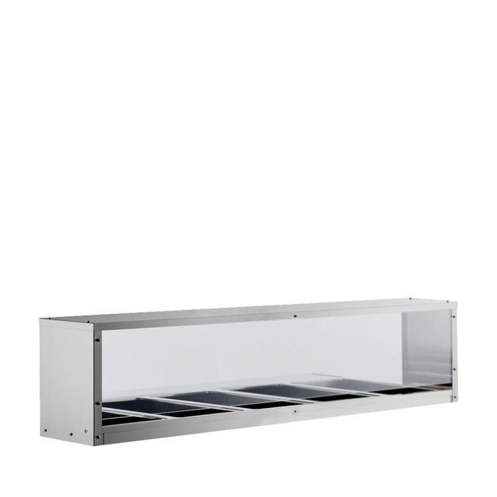 Atosa MROS-5ST — Overshelf/Sneezeguard for CSTEB-5C - Continental Restaurant Equipment