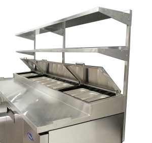 Atosa MROS-93P — 93″ Double Overshelves for MPF Series - Continental Restaurant Equipment
