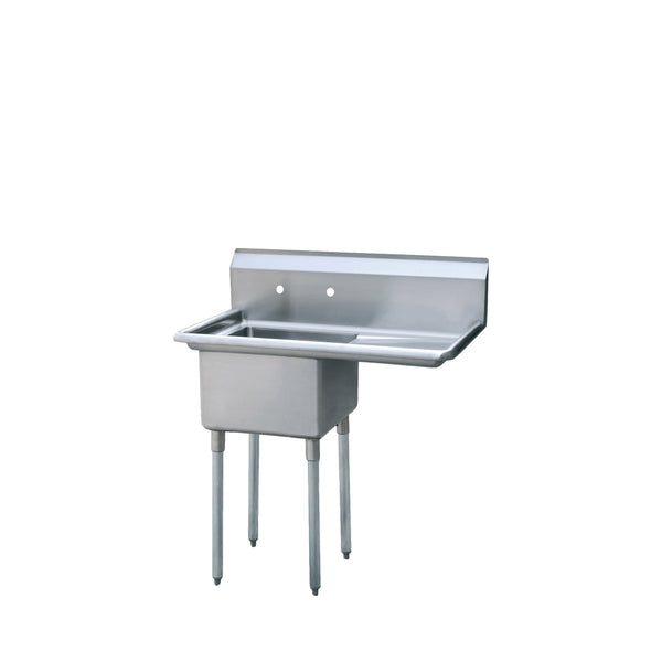 Atosa MRSA-1-R — 18″ One Compartment Sink with Right Drain Board