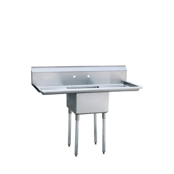 Atosa MRSA-1-D — 18″ One Compartment Sink with Left and Right Drain Boards