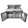 Atosa MSF8307GR - 60" Mega Top Refrigerated Sandwich / Salad Prep Table - Continental Restaurant Equipment