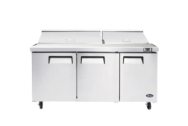 Atosa MSF8308GR - 72" Mega Top Refrigerated Sandwich / Salad Prep Table - Continental Restaurant Equipment