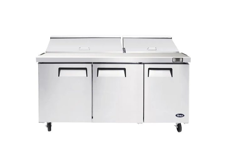 Atosa MSF8308GR - 72" Mega Top Refrigerated Sandwich / Salad Prep Table - Continental Restaurant Equipment