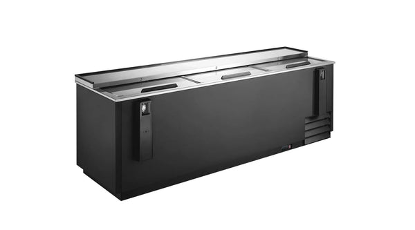 Omcan  BB-CN-0026-HC 95" Reach-In Beer Bottle Cooler With 25.8 cu. ft. Capacity - Continental Restaurant Equipment