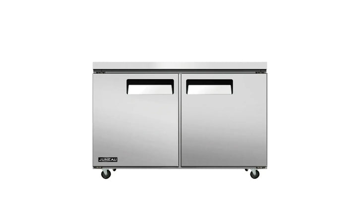Omcan  FR-TH-1219-HC Juneau 48″ Undercounter Freezer Double Doors Stainless Steel, 6.7cu.ft. / 187 L Capacity, 115 V, 780 W - Continental Restaurant Equipment