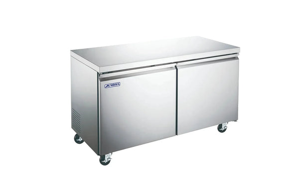 Omcan  RE-CN-0011E-HC Aurora 47″ Undercounter Refrigerator, 2 Doors, Stainless Steel, 12 cu.ft. (340L) Capacity – 110V, 1/4hp