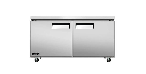 Omcan  RE-TH-0015-HC Juneau 60″ Undercounter Refrigerator Double Doors Stainless Steel, 8.9 cu.ft. Capacity, 115 V, 510 W