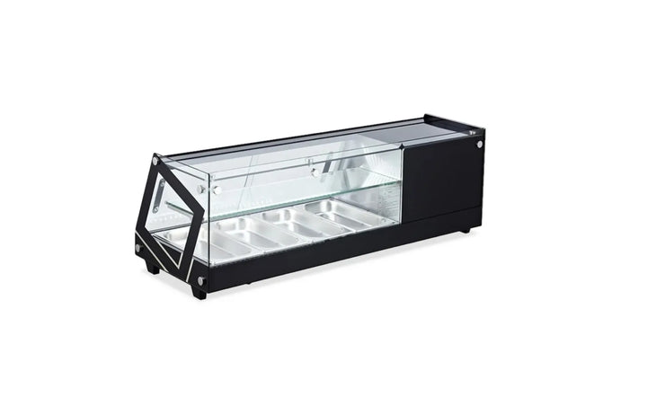 Omcan  RS-CN-0044 45″ Refrigerated Sushi Showcase with Flat Glass and 1.55cu.ft. / 44L Capacity – 110V, 180W - Continental Restaurant Equipment