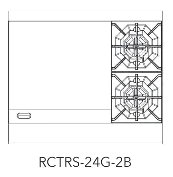 EFI RCTRS-24G-2B-N Oven Ranges 36 - Continental Restaurant Equipment