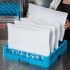 RP14 - OptiClean™ All-Purpose Peg Dish Rack 2.5" Pegs - Carlisle Blue - Continental Restaurant Equipment
