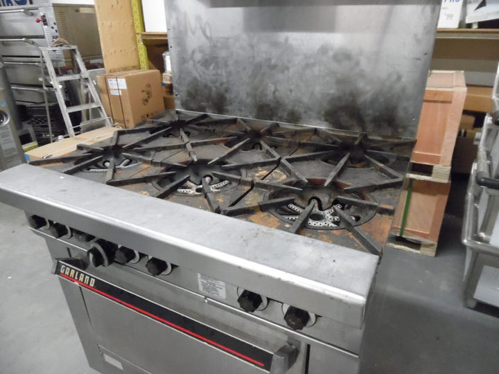 Used Garland 6 Burner Range Natural Gas - Continental Restaurant Equipment