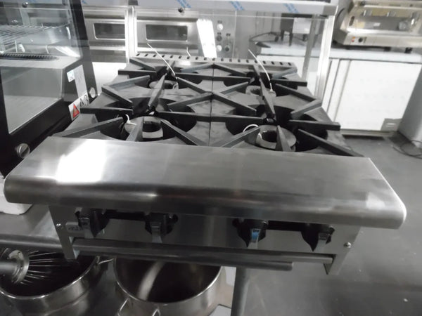 Asber AEHP-4-24 24" Stainless 4 Burner Hot Plate