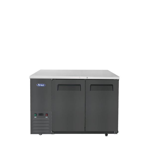 Atosa SBB48GRAUS2 48″ Black Shallow Depth Back Bar Cooler