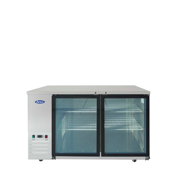 Atosa SBB59GGRAUS1 59″ Shallow Depth Back Bar Cooler with Glass Doors