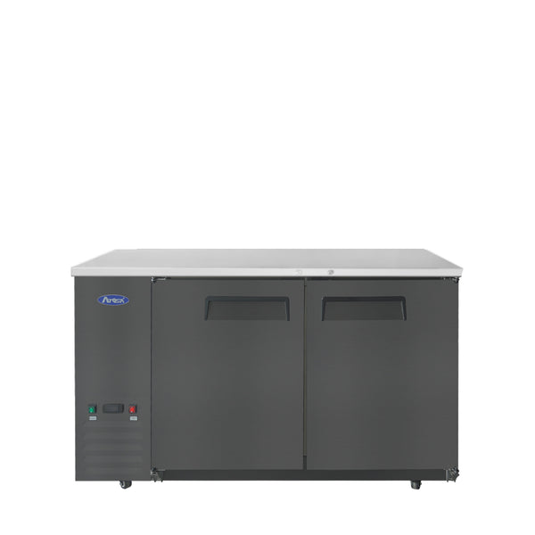 Atosa SBB59GRAUS2 59″ Black Shallow Depth Back Bar Cooler
