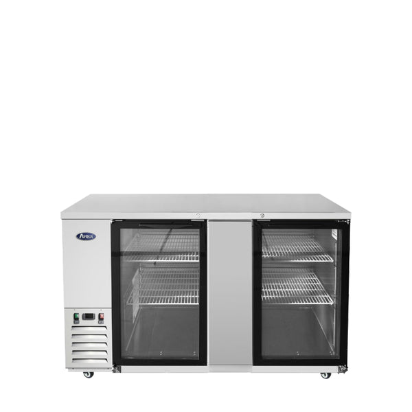 Atosa SBB69GGRAUS1 69″ Shallow Depth Back Bar Cooler with Glass Doors