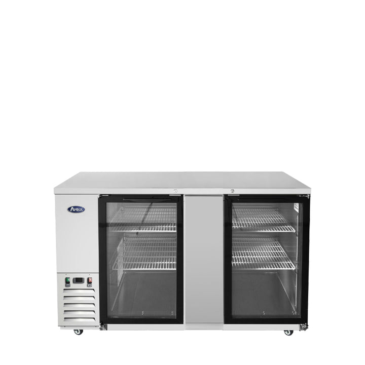 Atosa SBB69GGRAUS1 69″ Shallow Depth Back Bar Cooler with Glass Doors - Continental Restaurant Equipment