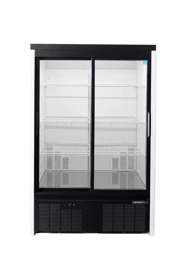 HABCO SE40eHC Sliding Door Display Refrigerator - Continental Restaurant Equipment