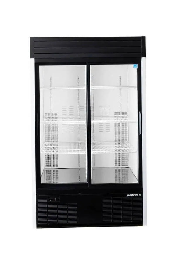 HABCO SE42HC Sliding Door Display Refrigerator - Continental Restaurant Equipment